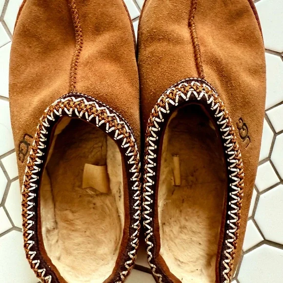 UGG Chestnut Suede Slippers - Picture 4 of 8